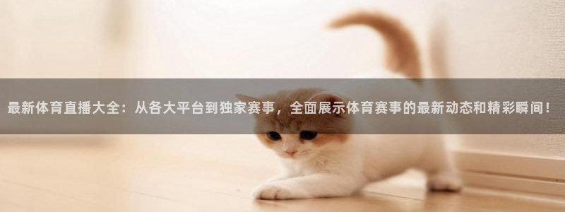 最新体育直播大全：从各大平台到独家赛事，全面展示体育赛事的最新动态和精彩瞬间！