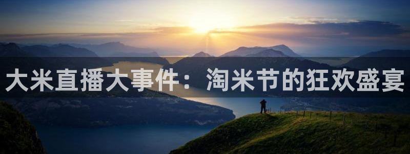 大米直播大事件：淘米节的狂欢盛宴
