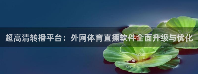超高清转播平台：外网体育直播软件全面升级与优化
